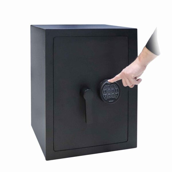 Wertschutzschrank RESIST 1-55 mit Fingerabdruckleser - Black Edition