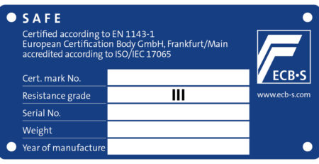 Prüfplakette ECB.S