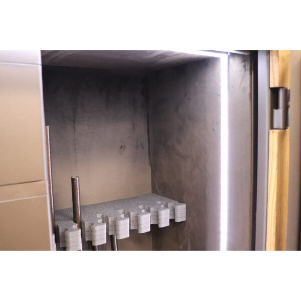 Glas-Waffenschrank 840 Vitrine mit Fachböden und Elektronikschloss - Grad 1 nach EN 1143-1