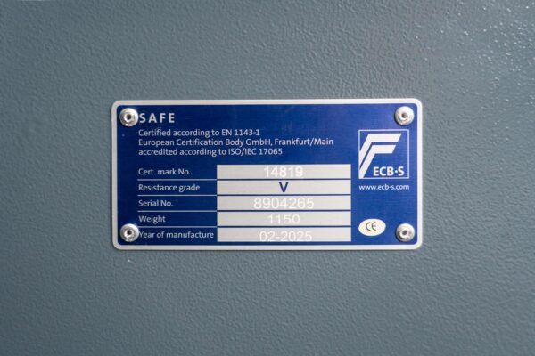 Wertschutzschrank RESIST 5-150- PAXOS – Widerstandsgrad V (5)