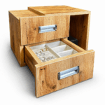 Schmuckbox mit 2 Schubladen – flexibel integrierbar in verschiedene Tresorgrößen Schmuckbox mit 2 Schubladen – flexibel integrierbar in verschiedene Tresorgrößen