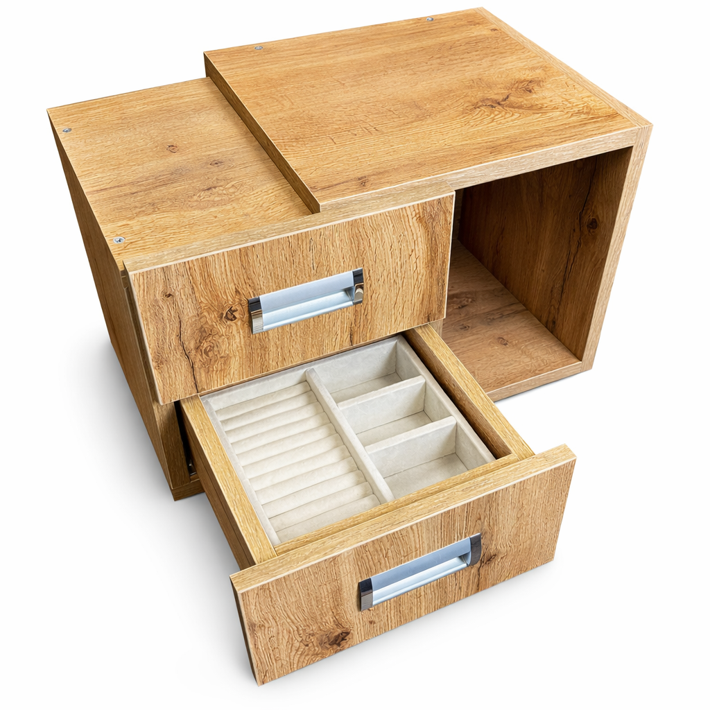 Schmuckbox mit 2 Schubladen (8)